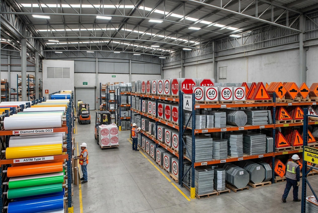 Almacén y planta de fabricación Balzadi Señalamiento Vial