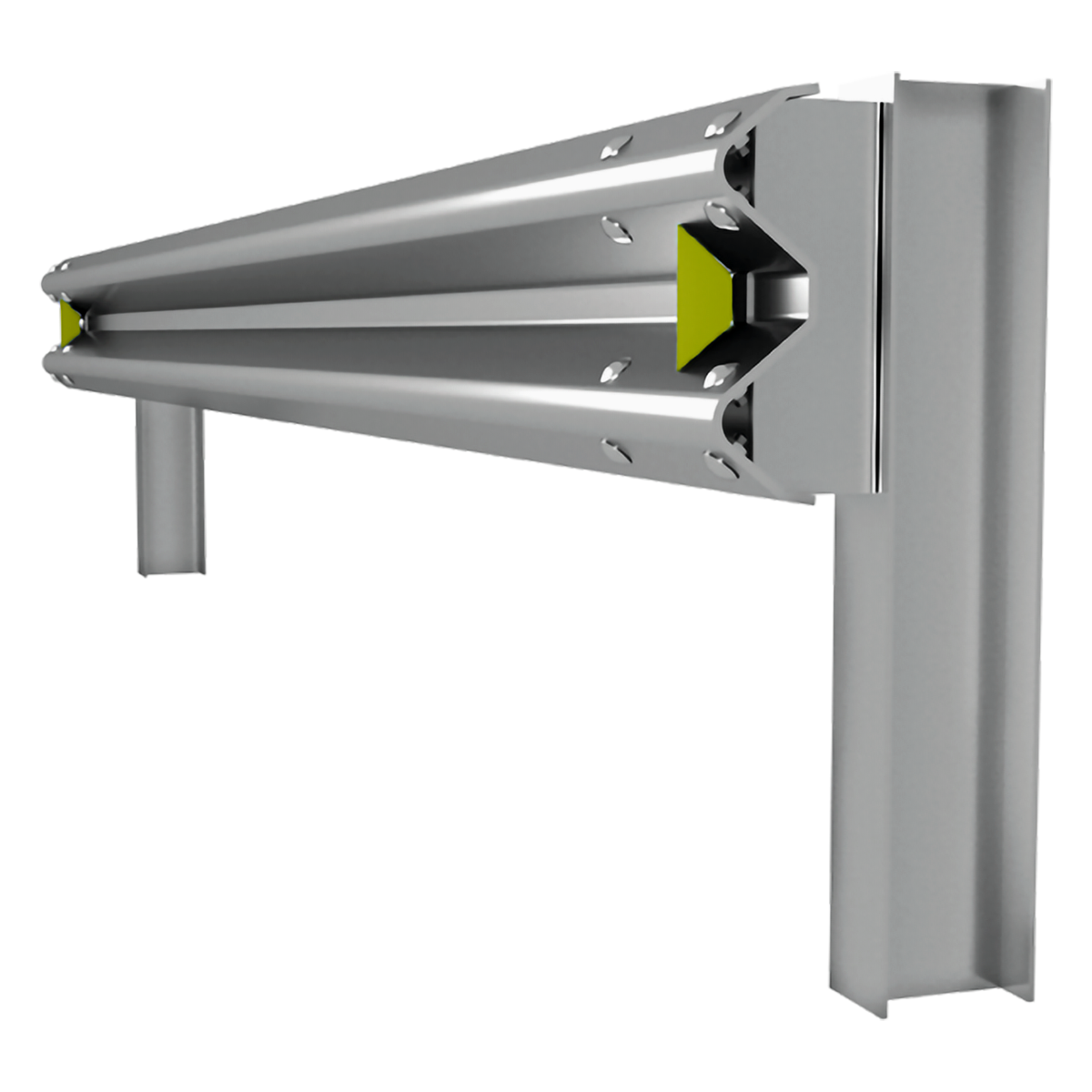 Defensa Metálica W-Beam de 2 Crestas