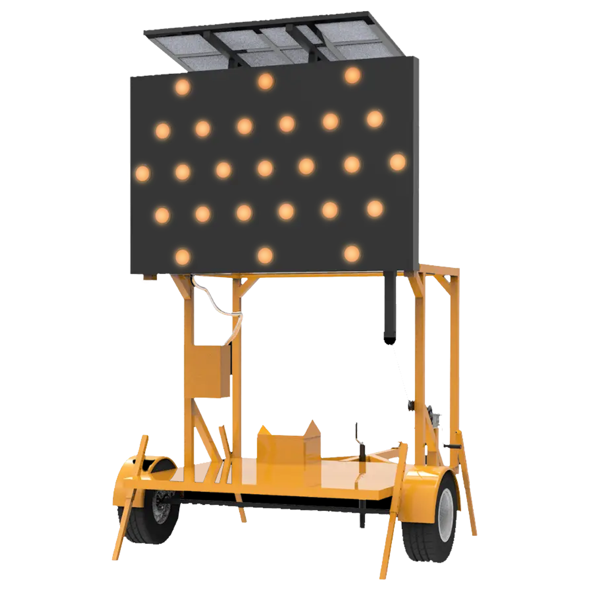 Remolque con Flechero Luminoso LED y Panel Solar